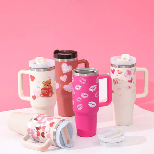 Cup With Straw - Tumbler Met Rietje - Thermosbeker